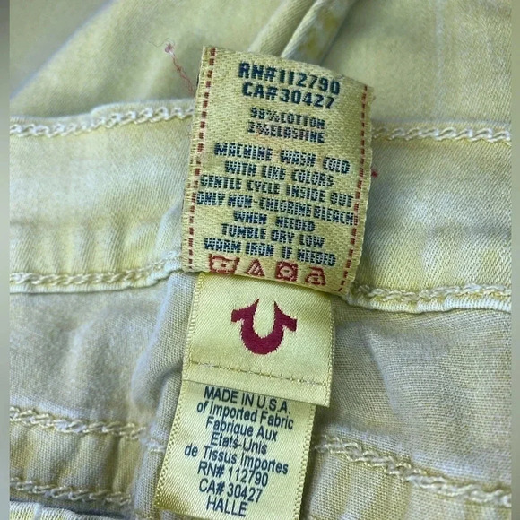 True Religion skinny jeans yellow - Picture 6 of 6